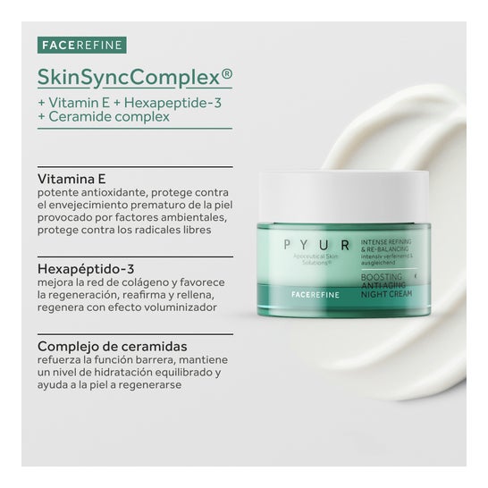 PYUR Boosting Anti Aging Night Cream 50 ml