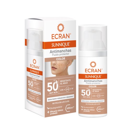 Ecran Sunnique Fluido Antimanchas Color SPF50+ 50ml