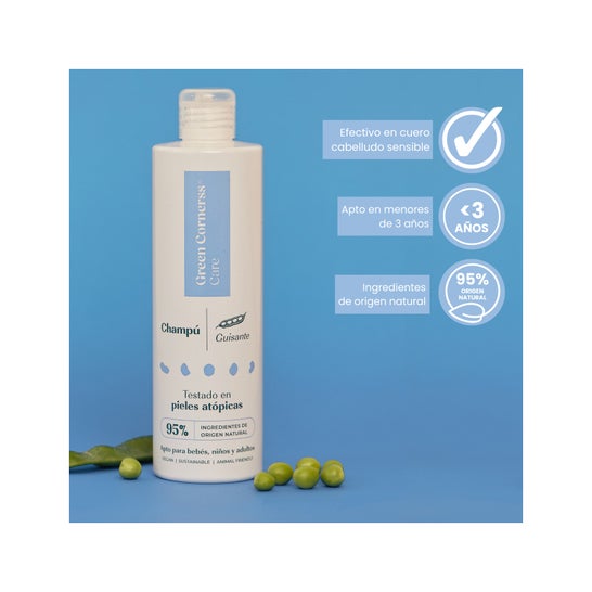 Green Cornerss Champu Guisante Cuero Cabelludo Sensible 300ml