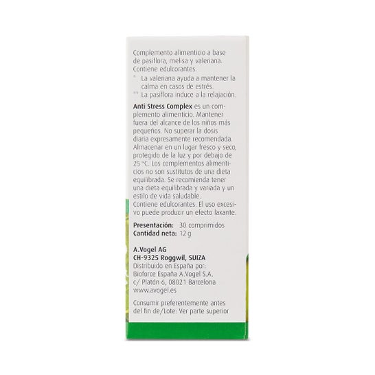 A. Vogel Anti Stress Complex 30 Comprimés