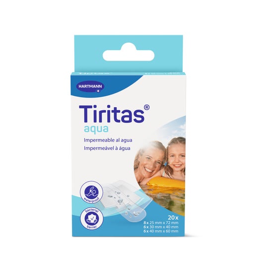 Hartmann Tiritas Aqua Adhesive Band-Aid 3 Tailles 20uds