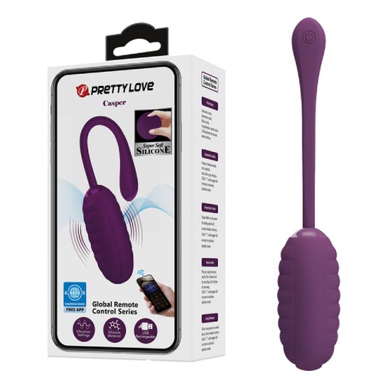 Pretty Love Casper Oeuf Vibromasseur Rechargeable Violet 1ut