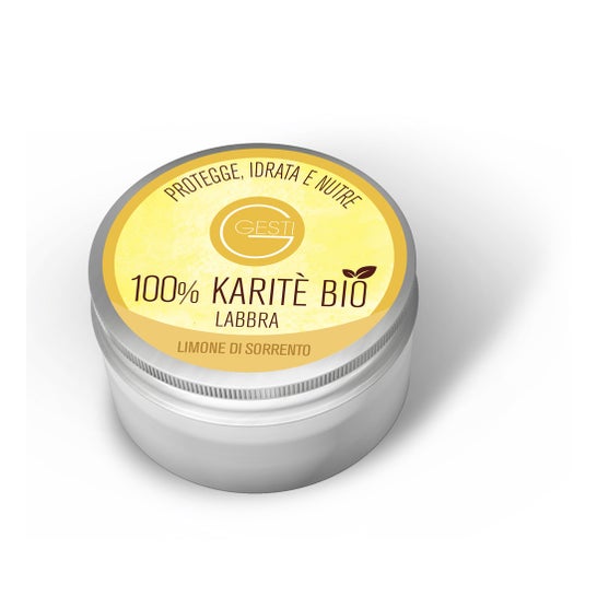 Gesti 100% Bio Karité Citron Baume à Lèvres 10ml