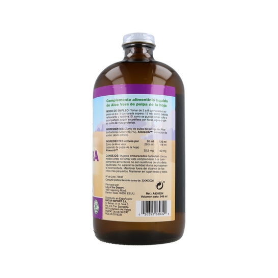 Lily Of The Desert Aloe Vera Leaf Pulp 99,7% 946ml