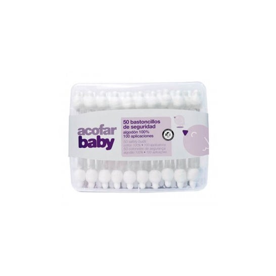 Acofarbaby 50 Unités écouvillons de sécurité