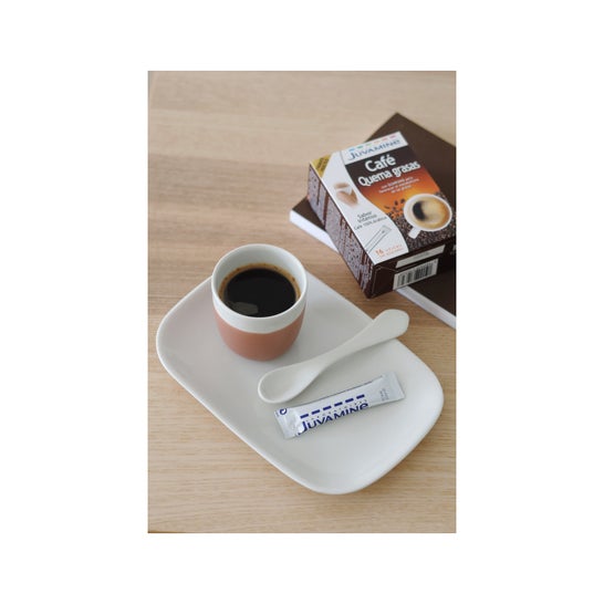 Juvamine Café Brûleur de Graisses Sans Sucre 16 Sticks