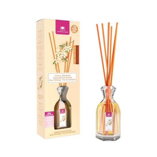 Cristalinas Mikado Gamme Classique Fleur d'Oranger et Mandarine 90ml