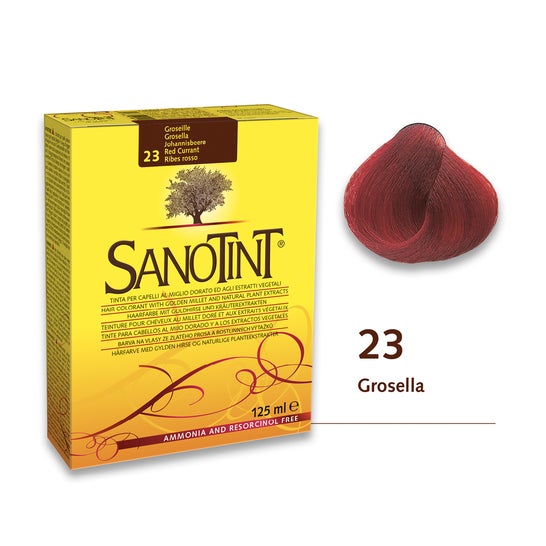 Sanotint Coloration Capillaire Couleur 23 Groseille Rouge 120ml