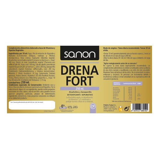 Sanon Jarabe Drena-T 250ml