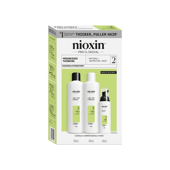 Nioxin System 2 Kit Cheveux Naturels Affaiblissement Avancé