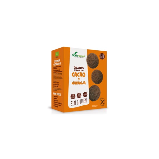 Soria Natural Biscuits à l'Avoine et au Cacao Orange Bio 200g