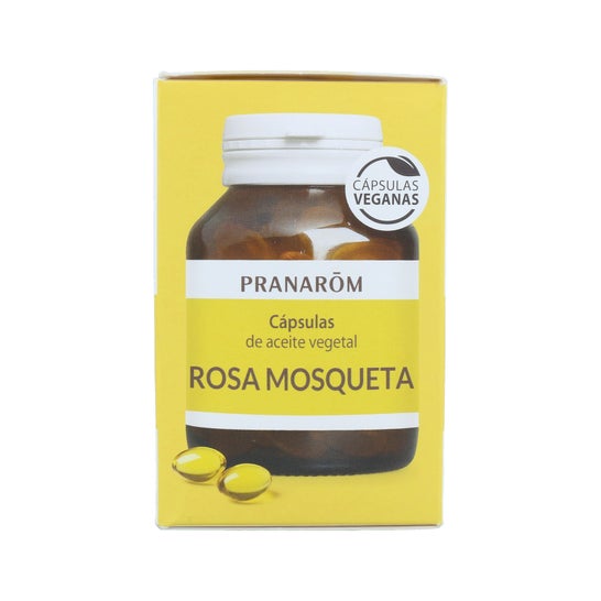Pranarôm Rose Musquée Capsules d'Huile Végétale 60caps