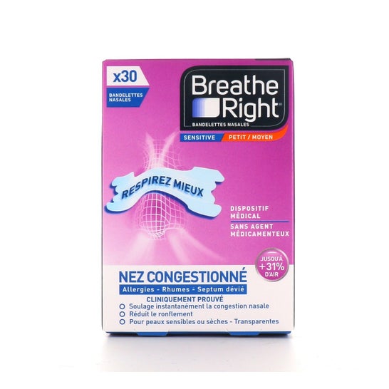Breathe Right Banda Nasal Sensitive 30uds