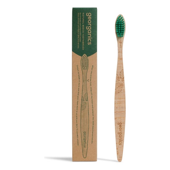 Georganics Beechwood Toothbrush Medium 1ut