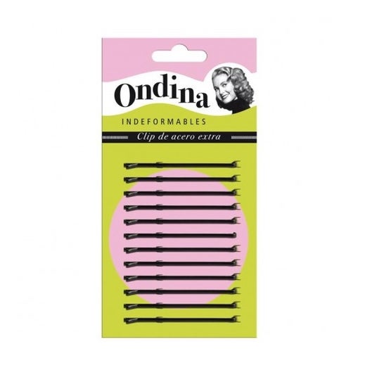 Ondina Clip Cheveux Boule Noir 70mm 12uts