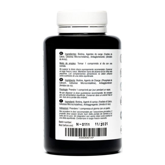 Hivital Foods Biotine 10000 mcg (Vitamine B7) 365 comprimés