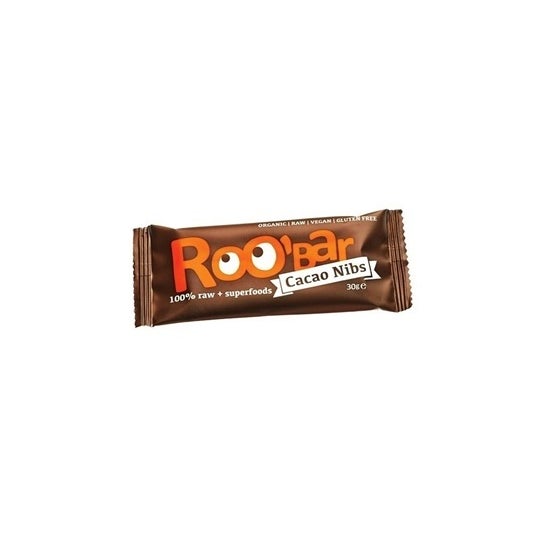 Roo'Bar Barritas Cacao Almendra Bio 30g