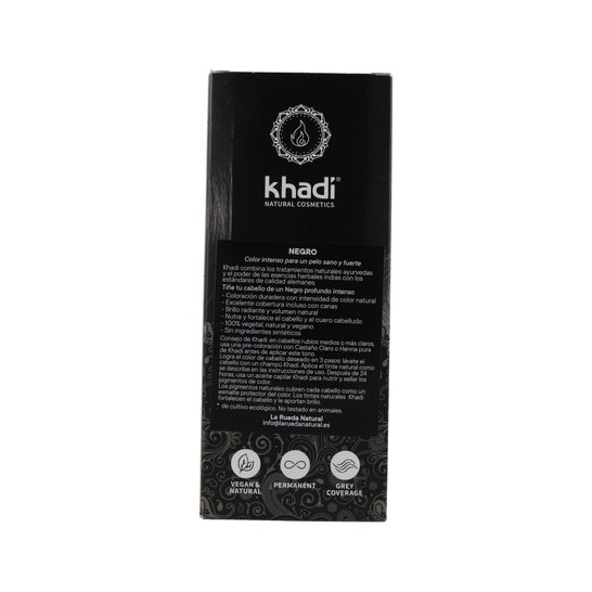Khadi Herbal Teinture noire 100% Végéta 100g
