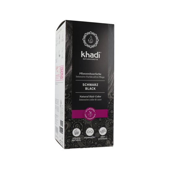 Khadi Herbal Teinture noire 100% Végéta 100g
