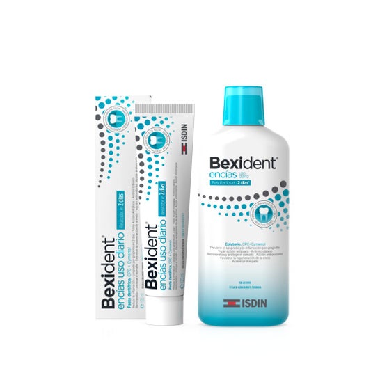 Pack Bexident Gommes Triclosan Dentifrice 125ml + Gommes Triclosan Bain de bouche 500ml