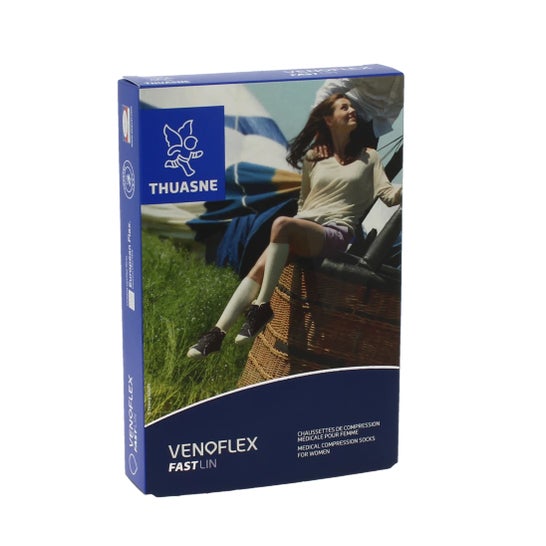 Thuasne Venoflex 2 Fast Lin Mujer Media Natural L2 1 Par