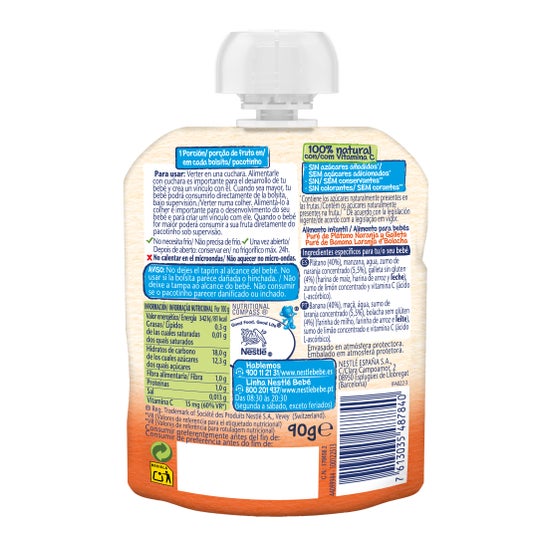 Nestlé NaturNes Biscuit pour le nez à la banane 6ml 90g