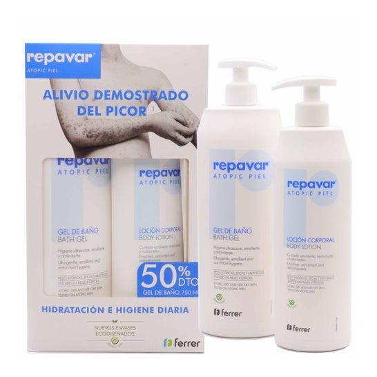 Repavar Pack Atopic Skin Lotion 500ml + Gel 750ml