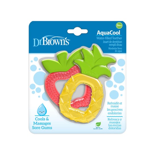 Dr. Brown'S Pack AquaCool Anneau Dentition Liq Anana Pomme 2 Unités