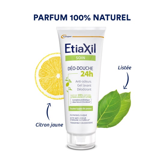 Etiaxil Soin Déo-Douche 24h Gel Lavant Déodorant Citrus 200ml