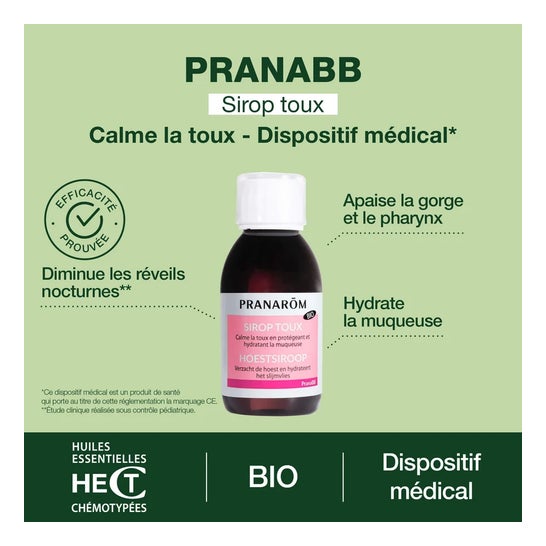 Pranarôm PranaBB Sirop Toux 120ml