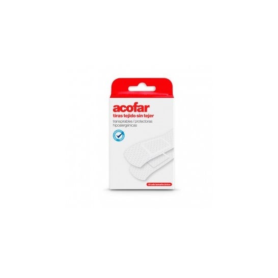 Acofar pansement adhésif tissu hypoallergénique 16 Unités