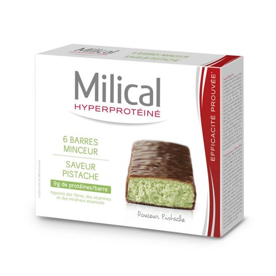 Milical Nutrition Barres Minceur Chocolat Pistache 6uts