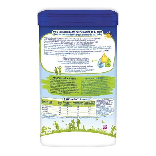 Miltina 1 Lait pour nourrissons 800g Miltina 1 Lait pour nourrissons 800g