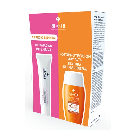 Rilastil Pack Aqua Intense 72h Gel-Crema 40ml + Sun System Water Touch SPF50+ 50ml