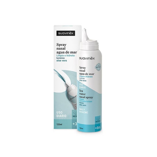 Suavinex Spray Nasal Isotonique Aloe Vera +3M 120 ml