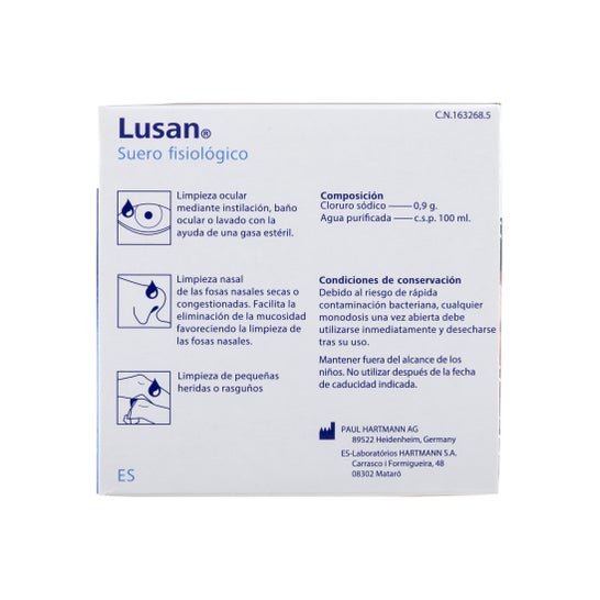 Solution saline physiologique Lusan® dose unique 5mlx30pcs