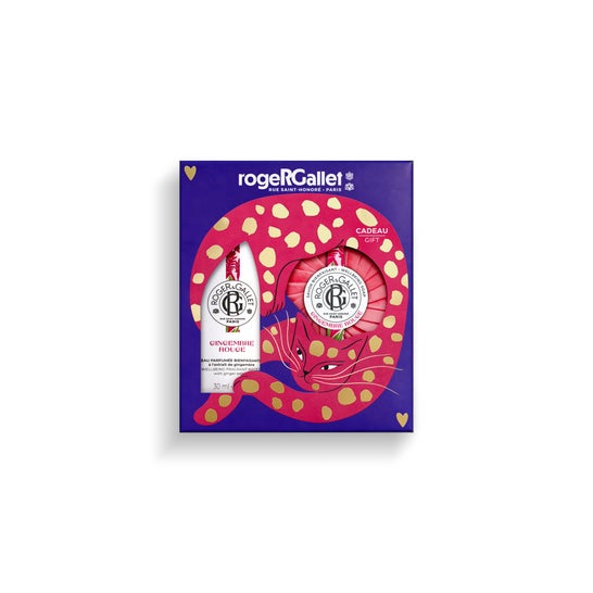 Roger & Gallet Coffret Eau Parfumée Bien-être Gingembre Rouge 30ml et Savon 100 g