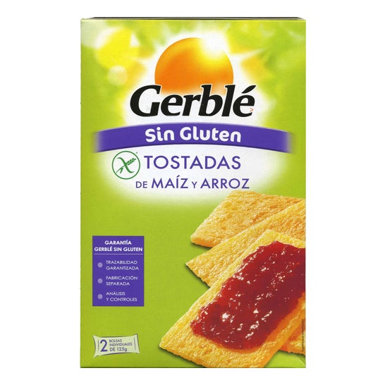 Gerble Tostadas Maíz Arroz sin Gluten BIo 250g