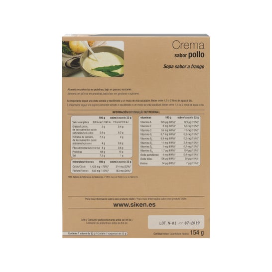 Siken Diet crème de poulet à la crème 7 sachets