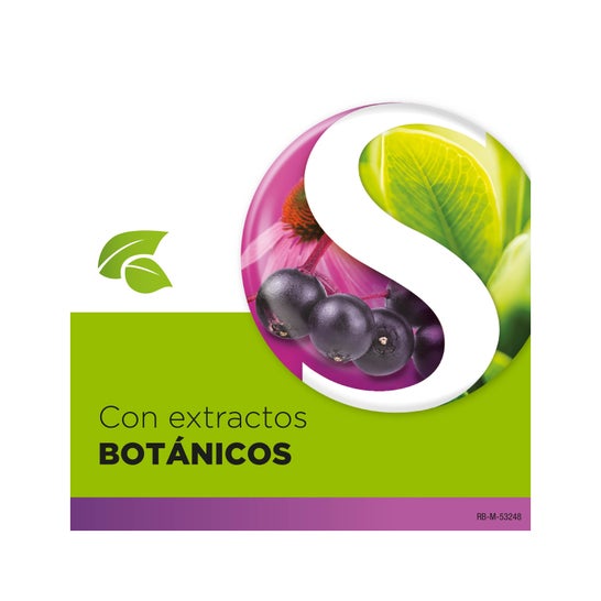 StrepHerbal Saúco y Equinácea + Vitamina C y Zinc Frutas del Bosque 16 pastillas