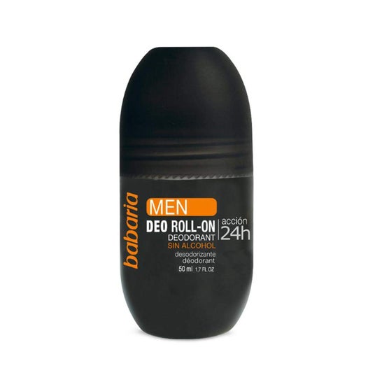 Babaria Déodorant pour hommes Roll-On vegan sans alcool 50ml