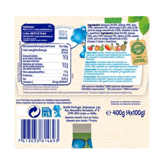 Nestle Pure 7 Fruits 4x100g