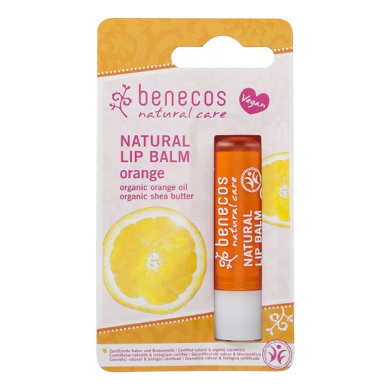 Benecos Cosmeticos Baume à Lèvres vegan Orange 48g