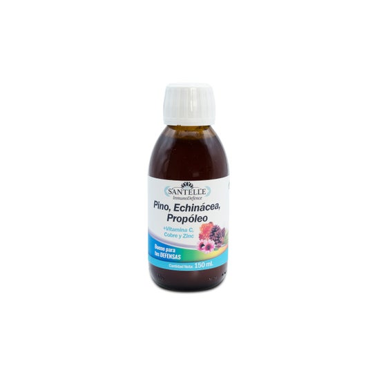 Santelle Pino Echinacea, Propóleo, Vitamina C, Cobre y Zinc 150ml