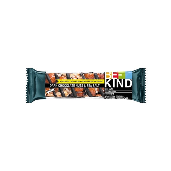 Be-Kind Chocolat Noir Noisettes & Sel 40g