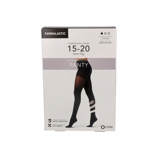Farmalastic Panty Compression Légère Taille L Noire