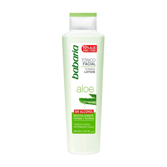 Babaria Facial Toner Aloe Vera Peaux grasses mixtes et normales 200ml