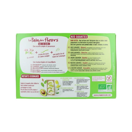 Pain Fleurs Blé Blé Sarrasin Bio 300g Le