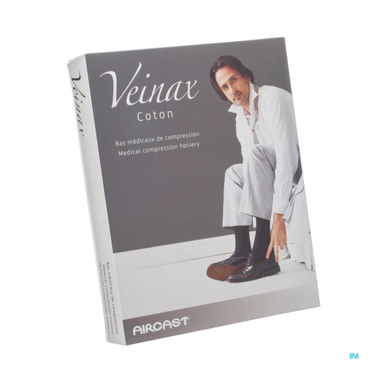 Veinax Coton Chaussette Homme Noir TN2 1 Paire
