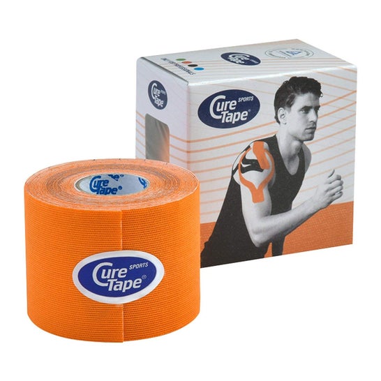 Cure Tape Sports Orange Bandage Neuromusculaire 5cmX5m 1pc